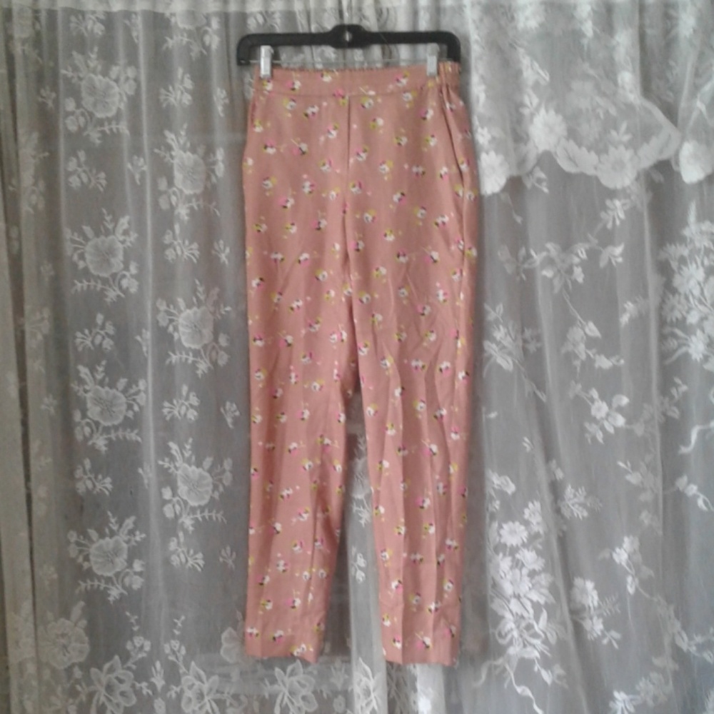 Work flowered pants